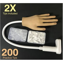Load image into Gallery viewer, Love to Learn Nail Training Hand with 200 Tips