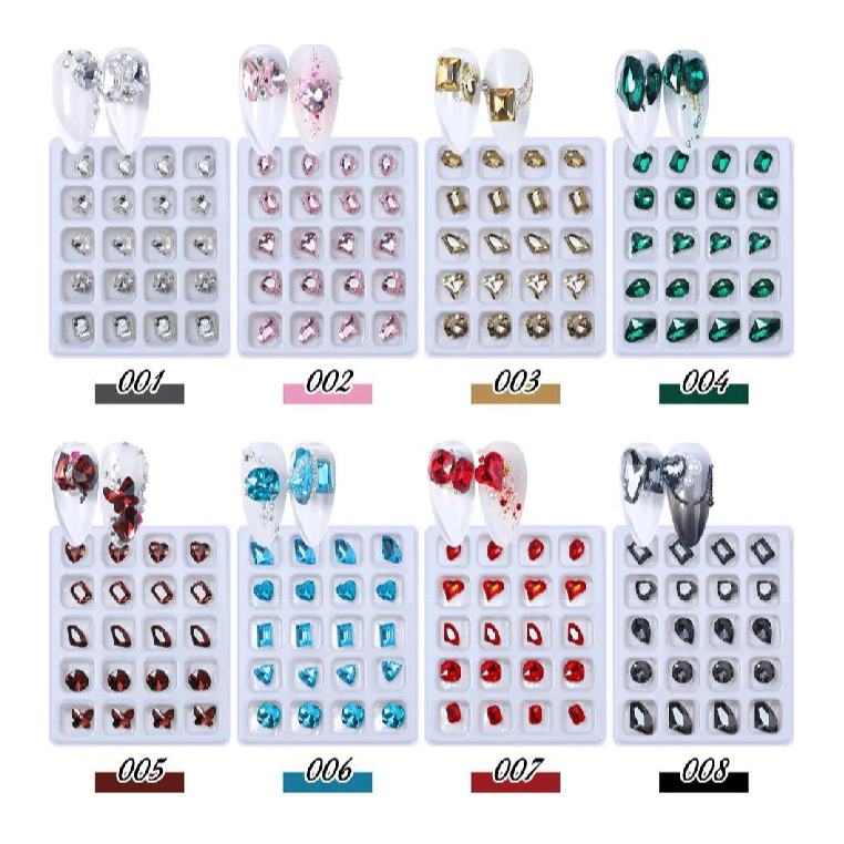 Multi Shaped Rhinestones 20pck