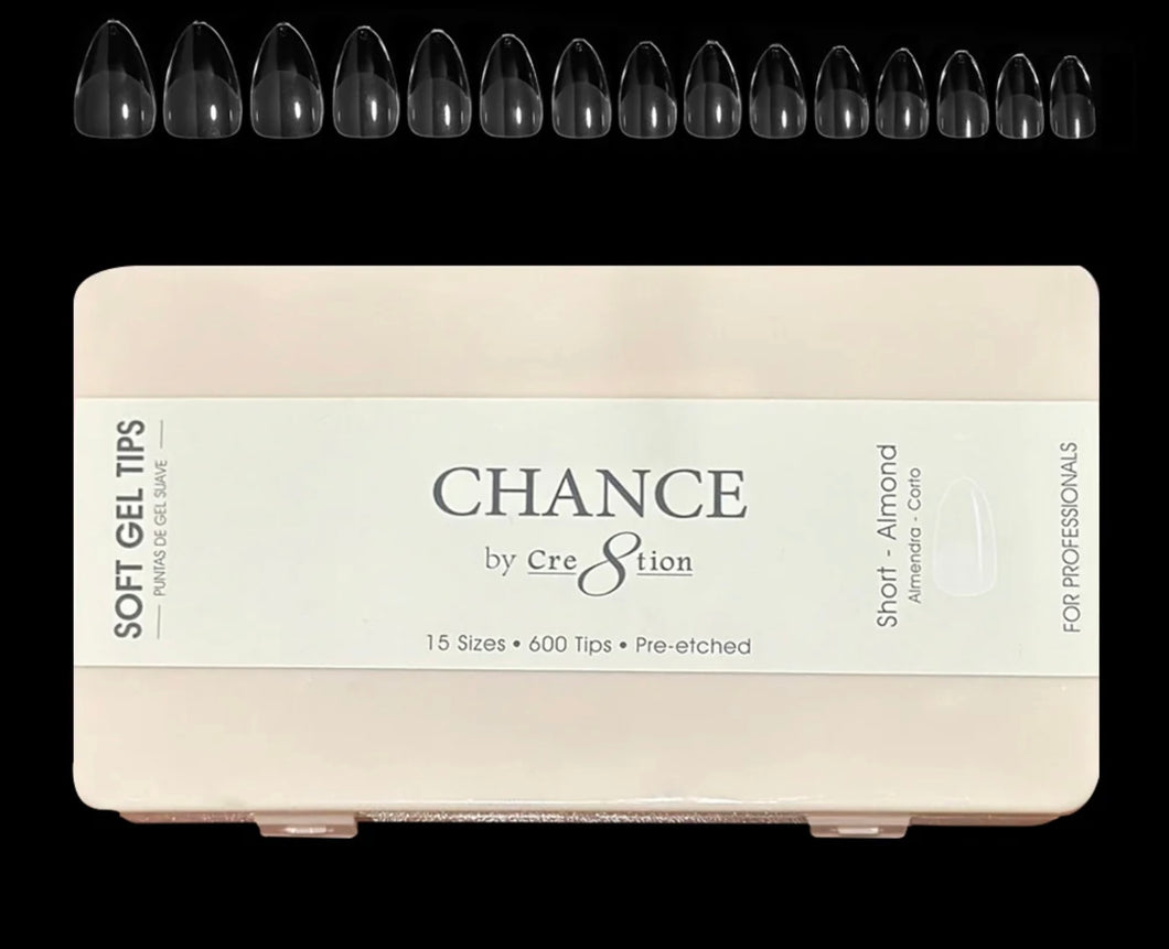 Chance Short Almond Soft Gel Tips