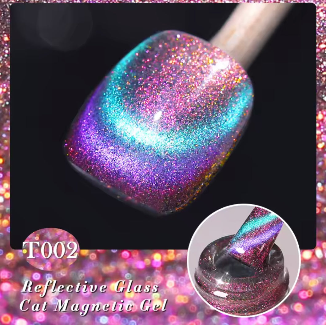 Born Pretty Reflective Glass Cat Magnetic Gel Singles