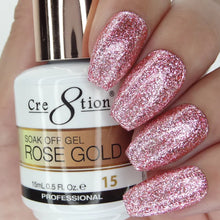 Load image into Gallery viewer, Cre8tion Rose Gold Soak Off Gel
