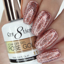 Load image into Gallery viewer, Cre8tion Rose Gold Soak Off Gel
