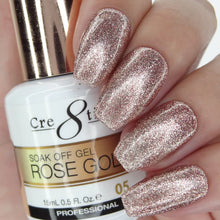 Load image into Gallery viewer, Cre8tion Rose Gold Soak Off Gel
