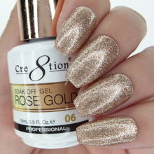 Load image into Gallery viewer, Cre8tion Rose Gold Soak Off Gel
