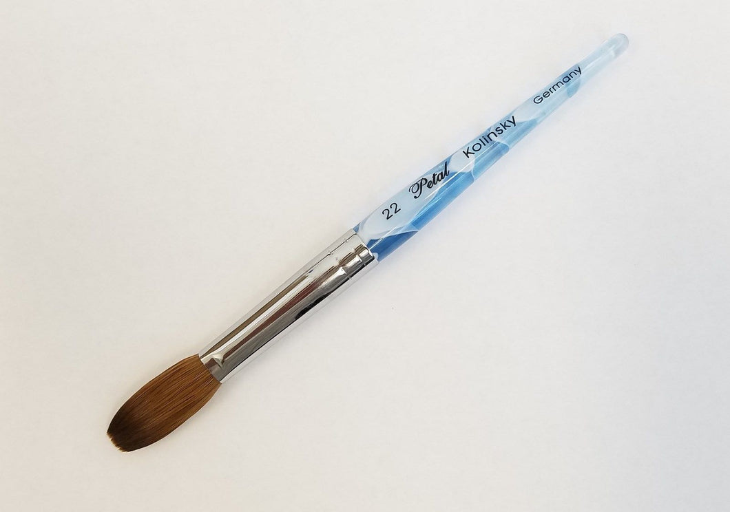 Monte Carlo Kolinsky Blue Marble Acrylic Brush