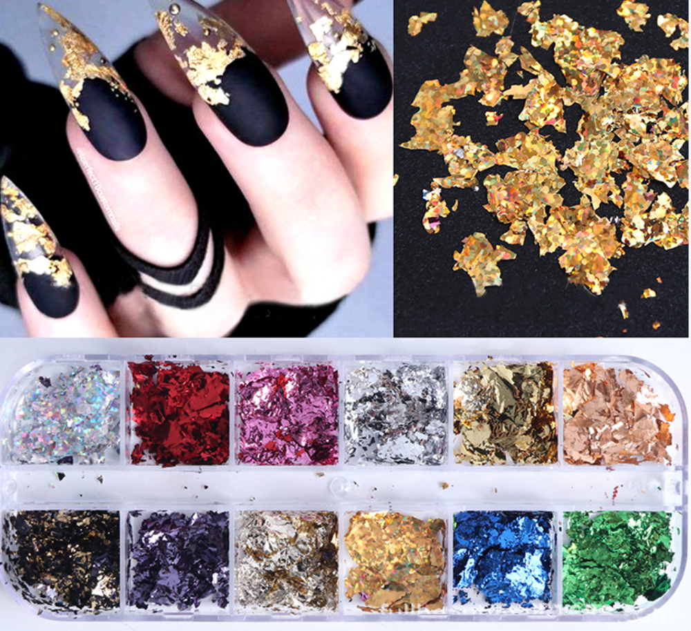 Nail Art Foils 12 Colors