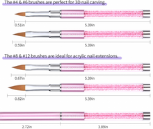 Load image into Gallery viewer, Nicole Diary 4PCS Acrylic Nail Brushes Set
