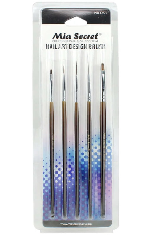 5 Piece Nail Art Brush Set NB-DS3