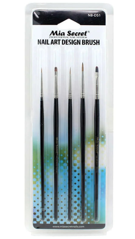 5 Piece Nail Art Brush Set NB-DS1