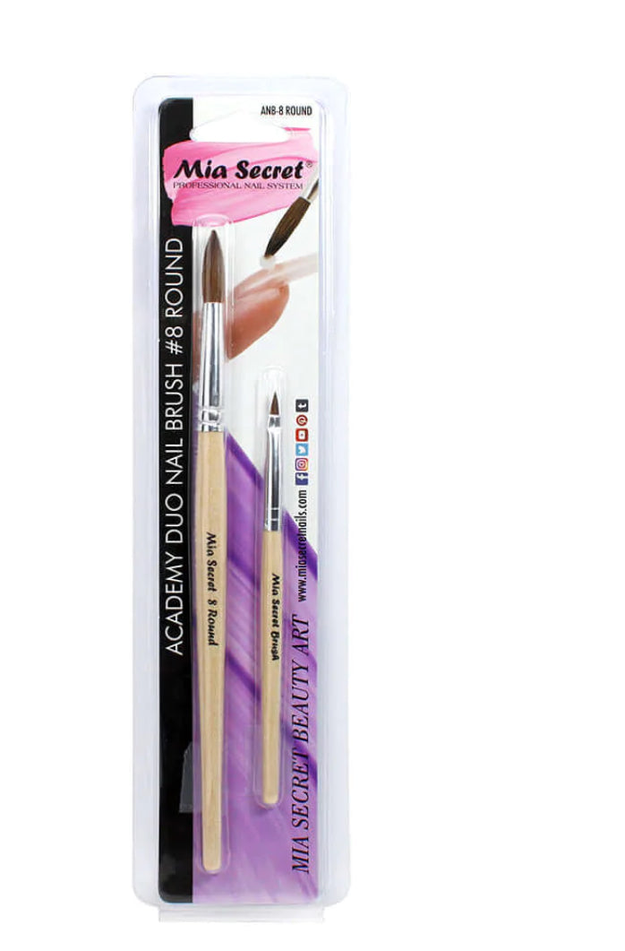 Mia Secret Acrylic Brush Duo Round #8