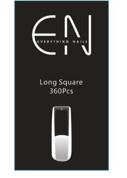ENails Long Square Soft Gel Tips
