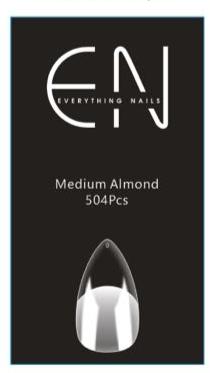 ENails Medium Almond Soft Gel Tips