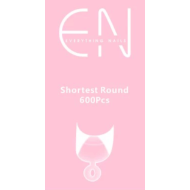 Shortest Round Pre-shaped Nail Tips