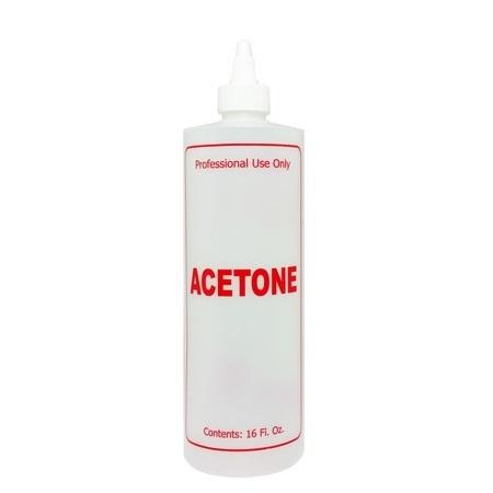 Labeled Acetone Container