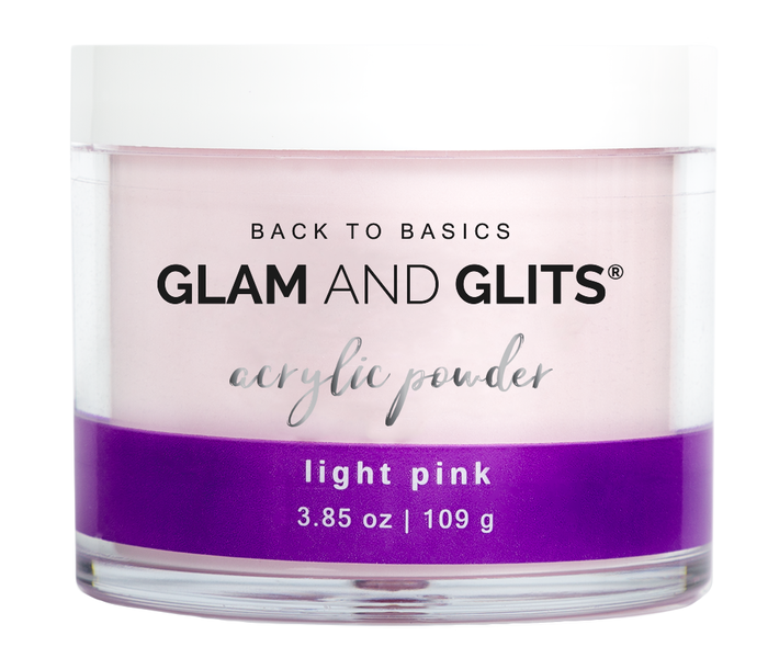 3.85oz Light Pink Acrylic Powder by Glam and Glits