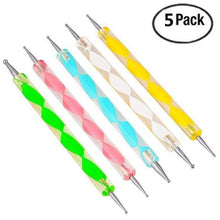 Load image into Gallery viewer, Nail Art Dotting Pen 5 pack
