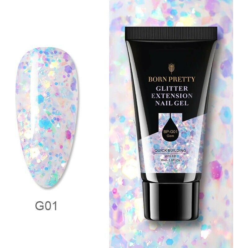 Born Pretty Glitter Extension Nail Gel (01)