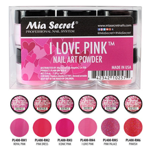 Load image into Gallery viewer, &quot;I LOVE PINK&quot; 6 Piece Acrylic Collection by Mia Secret.
