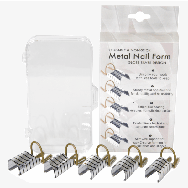 Reusable  & Nonstick Metal Nail Forms