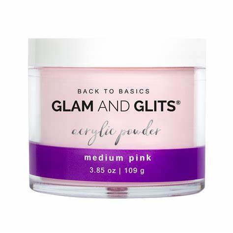 Medium Pink Acrylic Powder by Glam and Glits