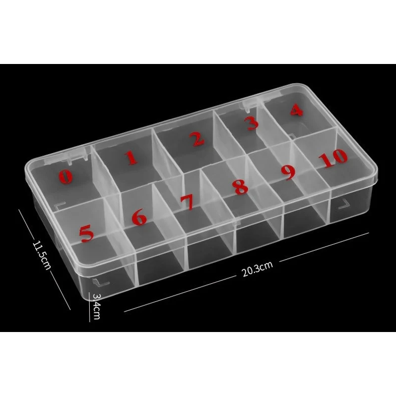 10-Slot Plastic Tip Box