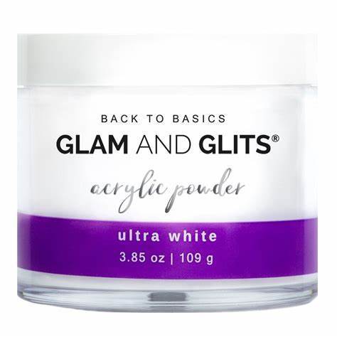 3.85oz Ultra White Acrylic Powder by G&G